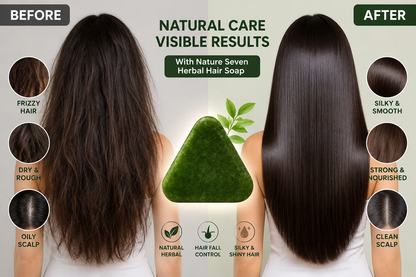 Nature Magical Herbal Triangle Green Soap | Refreshing Herbal Soap | صابون نيتشر هيربل الأخضر