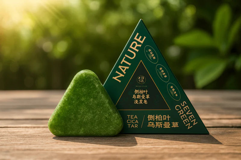 Nature Magical Herbal Triangle Green Soap | Refreshing Herbal Soap | صابون نيتشر هيربل الأخضر