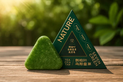 Nature Magical Herbal Triangle Green Soap | Refreshing Herbal Soap | صابون نيتشر هيربل الأخضر